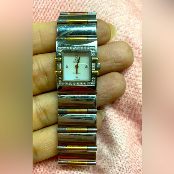 OMEGA WATCH WITH DIAMONDS & SQUARE DIAL- ORIGINAL WITH AUTHENTICITY CARD… - Picture 2 of 7